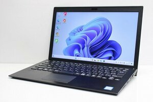 1円スタート ノートパソコン Windows11 WPS office搭載 VAIO Pro PG VJPG11C11N 第8世代 Core i5 SSD256GB メモリ8GB フルHD 13.3 カメラ