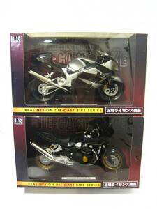 F1-378◆未開封品 箱難あり ワイ・エス・エヌ 1:12スケール ダイキャストバイク HONDA CB1300 SB /SUZUKI GSX1300R 隼 まとめて 計2点