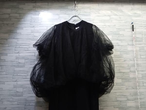 COMME des GARCONS NoirKeiNinomiya コムデギャルソン ノアールケイニノミヤ 3J-T009 BLACK TULLE DRESS チュール ワンピース サイズM