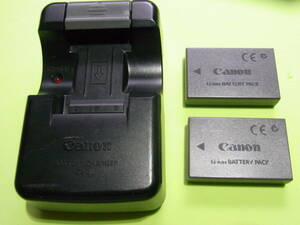【即決】 Canon キャノン 【純正品】 バッテリー　充電器　CB-2L 　　NB-1LH 2個セット　動作品