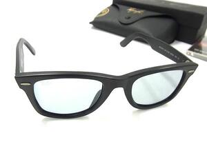 1円 ■美品■ Ray-Ban レイバン RB2140-F 901-S/R5 52□22 150 1N 木村拓哉コラボ ウェイファーラー サングラス メガネ ブラック系 FL1028