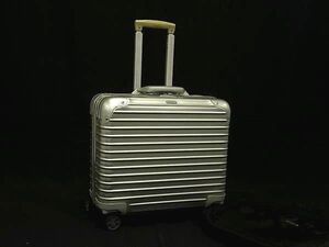 1円 RIMOWA リモワ トパーズ アルミニウム 4輪 キャリーバッグ キャリーケース スーツケース トラベルバッグ シルバー系 FI5538