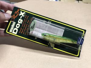 メガバス ドッグ X 1996年 スライディング ネオンコア ライムグリーン 新品未使用・未開封 megabass DOG-X SLIDING-MINNOW