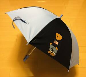 ●○ 新品 POLO RALPH LAUREN ポロ ラルフローレン ポロベア 長傘 遮光 遮熱 UV遮蔽率99％ 晴雨兼用 55cm サックスブルー×ネイビー ○●