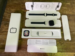 Apple Watch Series 7 45mm ミッドナイトアルミニウム ミッドナイトスポーツバンド MKN53J/A GPSモデル 新品同様