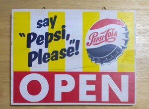 ペプシコーラ PEPSI COLA 看板　珍品　希少