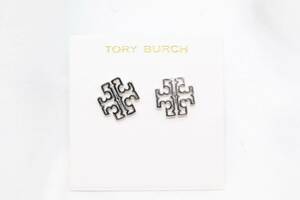 【★KI50】TORY BURCH トリーバーチ ピアス シルバーカラー 未使用保管品 台紙付き【送料全国一律185円】