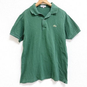 フレンチ ラコステ シュミーズ CHEMESE LACOSTE ポロシャツ グリーン 5(L)サイズ 923769