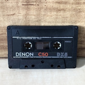 (27)ツメあり DENON デノン DX5 C50 カセットテープ Fe-Cr フェリクローム ポジション レトロ 1980年頃★送料185円