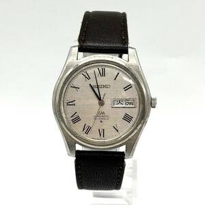 SEIKO セイコー Lord Matic ロードマチック LM 5606-7030 腕時計 自動巻 AT 25石 3針 デイデイト シルバー文字盤 現状品