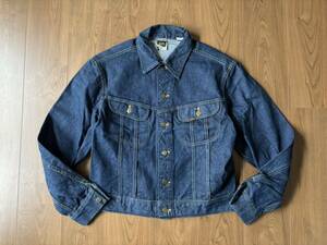 美品! 80s Lee USA製 220 ビッグサイズ ビンテージ ☆ 60s 70s 101j 101z levis 501 505 70505 カバーオール デニムジャケット 黒タグ