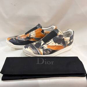  Dior Homme / ディオールオム スリッポン スニーカー ペイントデザイン メンズ サイズ40 マルチカラー カジュアル used