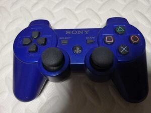 美品　PS3 コントローラー 純正 メタリックブルー デュアルショック3 DUALSHOCK3 　送料無料　SONY プレステ3 動作確認済み