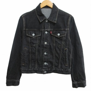 ヒステリックグラマー HYSTERIC GLAMOUR 美品 Gジャン デニムジャケット 01221AB02 黒 ブラック S 0507 レディース