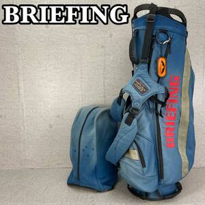 BRIEFING　ブリーフィング　25周年　サンマウンテン社製　ゴルフキャディバッグ　スタンド式　約10型　約25.5cm　4分割　2.8Kg　ナイロン