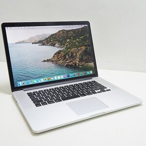 キーきれいめ ◇ Apple MacBook Pro (Retina 15インチ Mid 2015) MJLQ2J/A【Core i7 2.5GHz/16GB/SSD512GB/AC欠】