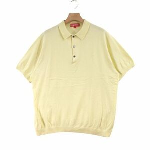 Supreme シュプリーム 16SS Knit Polo ニットポロ M イエロー