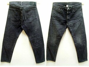 即決[W34]美品 RRL 17SS DUSTY BLACK WASH SLIM NARROW スリム ナロー USA製 アメリカ セルビッチ デニム パンツ■4551