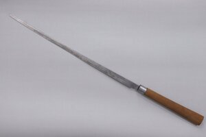 マグロ包丁 刃渡63cm 全長97cm 重さ574g 片刃 先丸 八角柄 和包丁 鮪 解体用 11-C026X