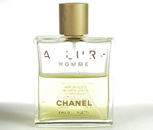 シャネル　CHANEL　ALLURE HOMME　アリュール　オム　オードトワレ　スプレー　50ml　残量：6割　YK-6454