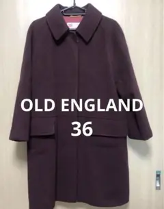 OLD ENGLAND オールドイングランド ステンカラーコート　ワインレッド