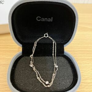 カナルCANAL4℃ シルバー925 刻印入りブレスレット 箱有り