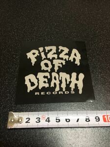 送料無料 PIZZA OF DEATH ステッカー ブラック