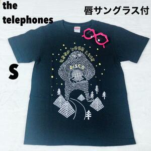 ザ　テレフォンズ　the telephones tシャツ　バンド　唇　サングラス　ライブ　ツアー　DISCO ディスコ　電話ズ