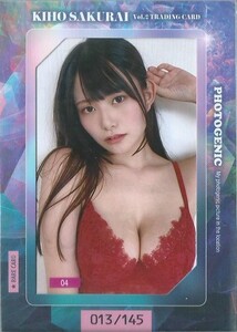 桜井木穂　Vol.2　トレーディングカード　　フォトジェニックカード　　PHOTOGENIC　04