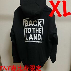 ノースフェイス 恵比寿限定 フーディ【Back To The Land Hoodie】ブラック【XLサイズ】直営店限定 パーカー スタンダード【新品未着用】