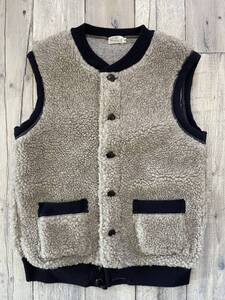 Warehouse(ウエアハウス)×HELLER’S CAF(ヘラーズカフェ) 1920’s Utica Old Fleece Pile Vest【HC-146】③size 38