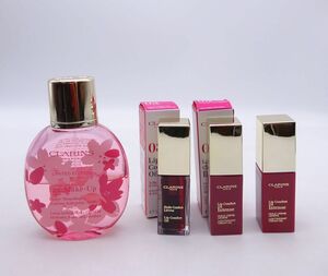 D★クラランス4点セット フィックスメイクアップ セラム 50ml リップオイル★