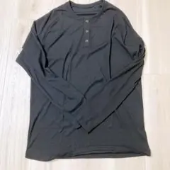 ❣️即購入可❣️ メンズ カットヘンリー 長袖 スリム リブ Tシャツ