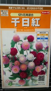 ３袋セット 千日紅 混合 センニチコウ 種 郵便は送料無料