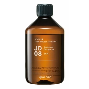 【新品】アットアロマ JD08 禅 ブランチ＆スティックディフューザー専用アロマオイル 450ml〔代引不可〕