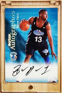 レア Rookie サイン 1999 -00 Skybox Premium Autographics BARON DAVIS Auto RC / バロン デイビス Autograph NBA