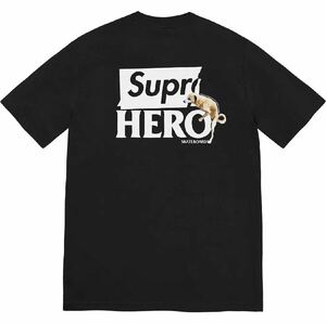 ☆ 22SS Supreme シュプリーム ANTIHERO Dog Tee アンタイヒーロー ドッグ Tシャツ 犬 anti hero (ブラック黒L)HDD