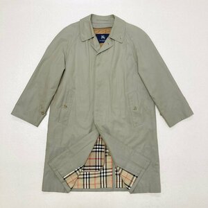 ●BURBERRY LONDON バーバリー ロンドン ステンカラーコート アウター ライナー付 C-TK83 カーキ系 サイズ90‐165‐4 メンズ 1.16kg●