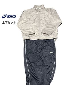 ★上下セット★asics★アシックス★ウインドブレーカー★ジャージ★ジャケット★パンツ★スポーツ★トレーニング★ウェア★M★