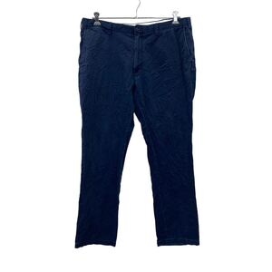 Polo Ralph Lauren コットンパンツ カラーパンツ W40 ポロラルフローレン ビッグサイズ ネイビー コットン 古着卸 アメリカ仕入 2403-388