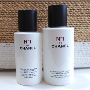 匿名配送 送料無料 未使用 CHANEL シャネル クレンザー パウダー洗顔 ローション セット 化粧水 コスメ N°1