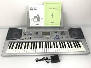 CASIO カシオ 電子キーボード 鍵盤楽器 CTK-591 動作品 音楽 楽器 器材 電子ピアノ