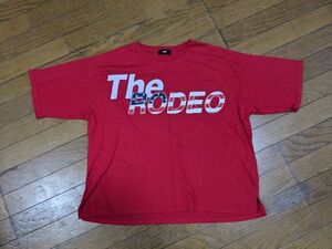 赤　RODEO CROWNS　Tシャツ　フリー