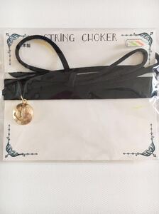 新品未使用 STRING CHOKER ブラック スマイル チョーカー