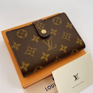 1554 【外観新品級】※箱、保存袋付き！ルイヴィトンLOUIS VUITTON ヴィエノワ がま口折り財布 モノグラム　ウォレット メンズ レディース 