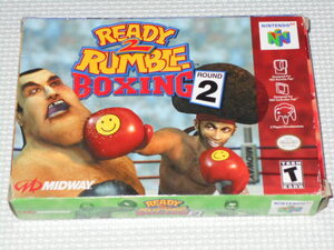 N64★READY 2 RUMBLE BOXING ROUND 2 海外版 北米版 端子清掃済★箱付・説明書付・ソフト付