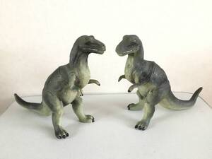 Allosaurus アロサウルス？　2点　恐竜フィギュア　全長約28cm 高さ約22.2cm 程度