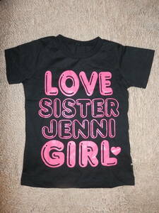 訳あり保管未使用品★SISTER JENNI ラメプリント Tシャツ ブラック