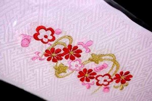 [京の舞姿]七五三 女の子正絹刺繍半衿tahs01p ピンク
