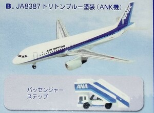 AIRBUS　A320 JA8387 トリトンブルー塗装　AIR NIPPON エアーニッポン　ANAウイングコレクション2 1/500 ANK エフトイズ　全日空　3B 